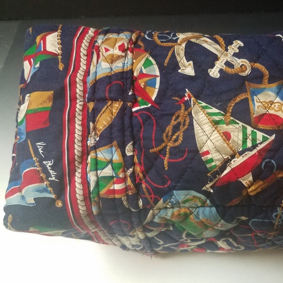 Vera Bradley Regatta duffel zipper bag 11x5x5 - Picture 4 of 8